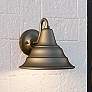 Quoizel Carmel 8 1/2" High Burnished Bronze Outdoor Wall Light in scene