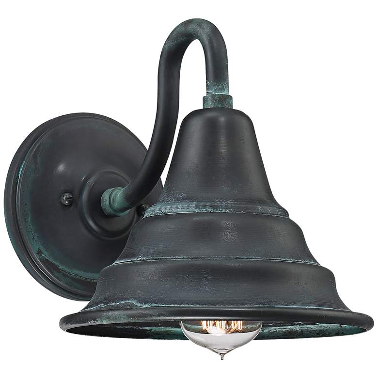 Image 2 Quoizel Carmel 8 3/4" High Aged Verde Outdoor Wall Light