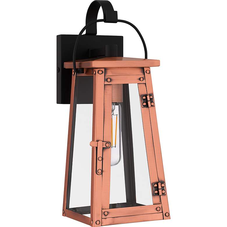 Image 2 Quoizel Carolina 14" High Aged Copper Outdoor Wall Light more views