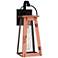Quoizel Carolina 16 1/2" High Aged Copper Outdoor Wall Light