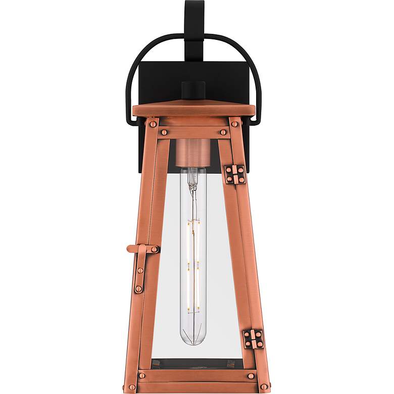 Image 3 Quoizel Carolina 16 1/2" High Aged Copper Outdoor Wall Light more views