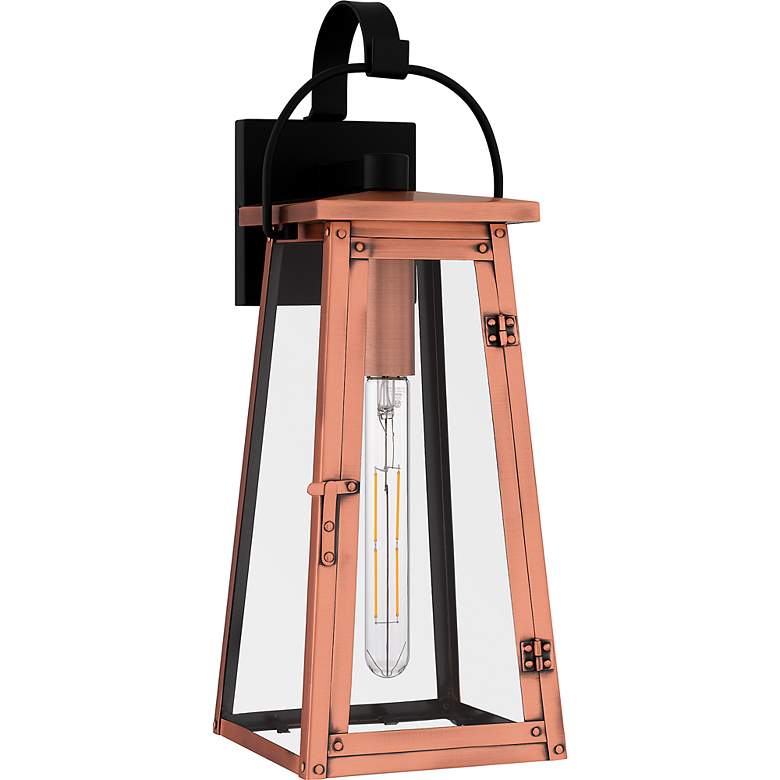 Image 2 Quoizel Carolina 19 1/2" High Aged Copper Outdoor Wall Light more views