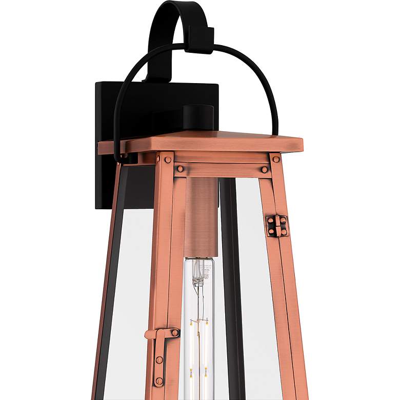 Image 5 Quoizel Carolina 19 1/2" High Aged Copper Outdoor Wall Light more views