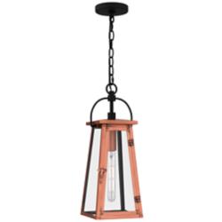 Quoizel Carolina 19 3/4"H Aged Copper Outdoor Hanging Light