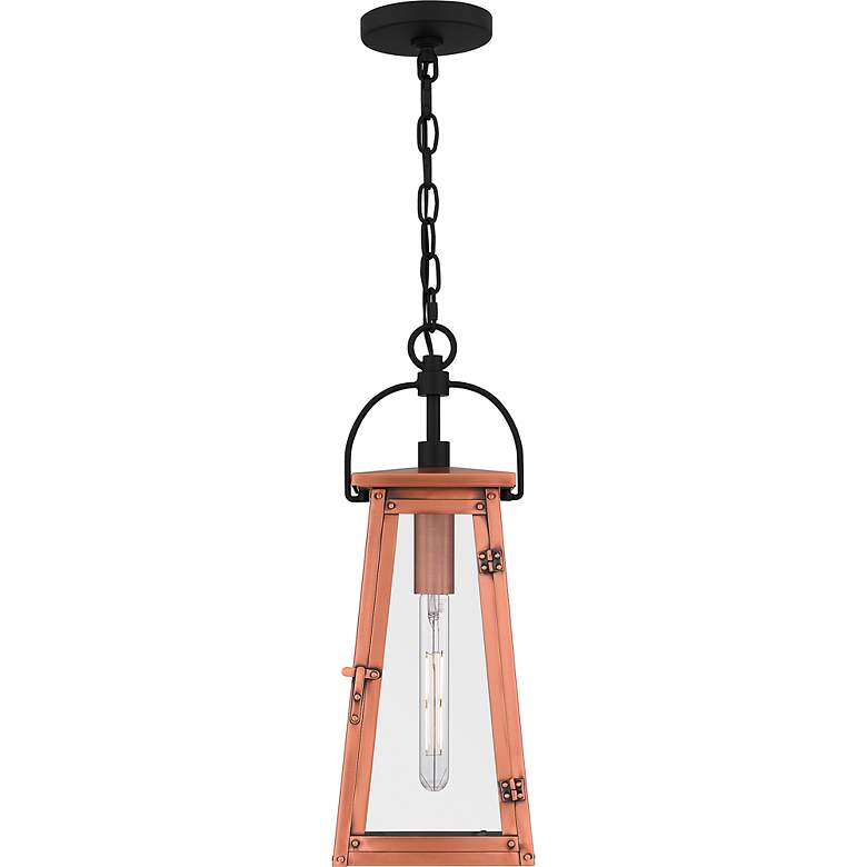 Image 3 Quoizel Carolina 19 3/4"H Aged Copper Outdoor Hanging Light more views