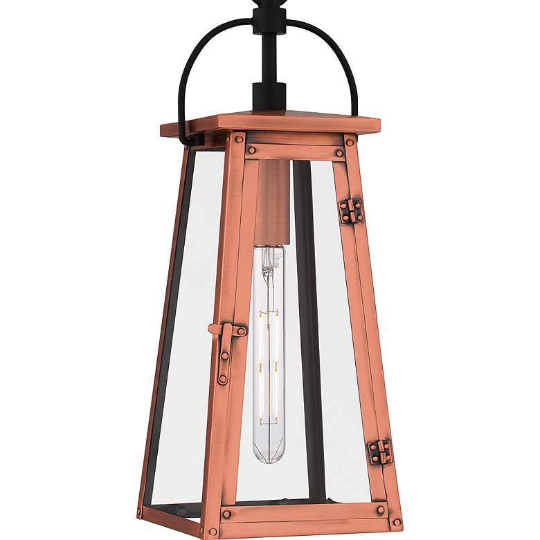 Image 5 Quoizel Carolina 19 3/4"H Aged Copper Outdoor Hanging Light more views