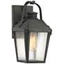 Quoizel Carriage 11 1/2"H Mottled Black Outdoor Wall Light