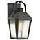 Quoizel Carriage 11 1/2"H Mottled Black Outdoor Wall Light