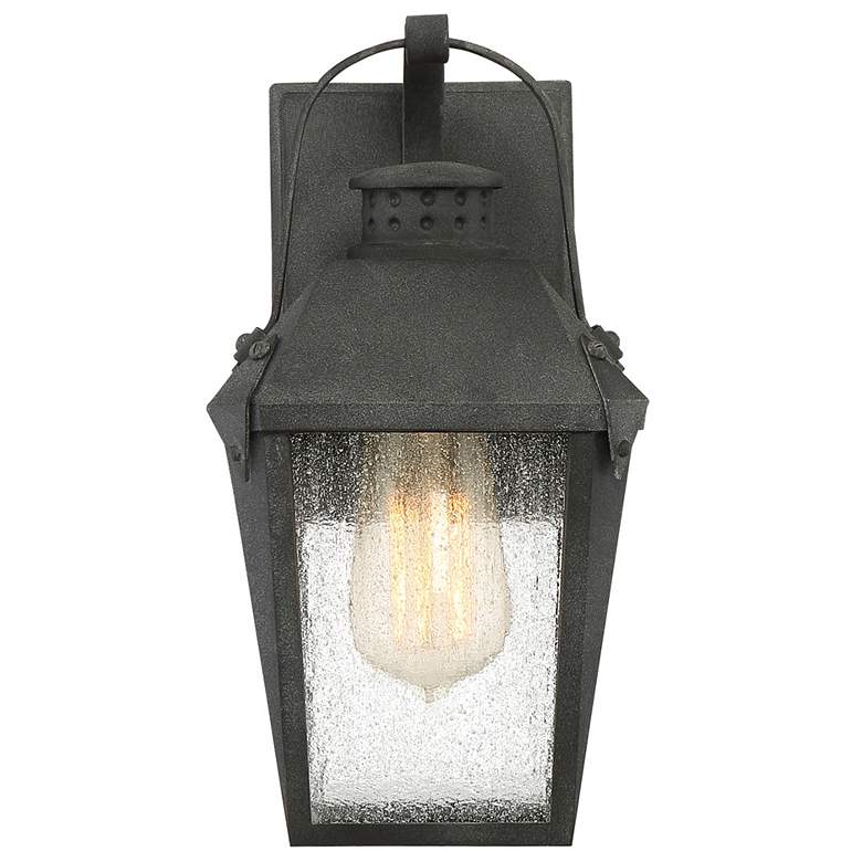 Image 2 Quoizel Carriage 11 1/2"H Mottled Black Outdoor Wall Light more views