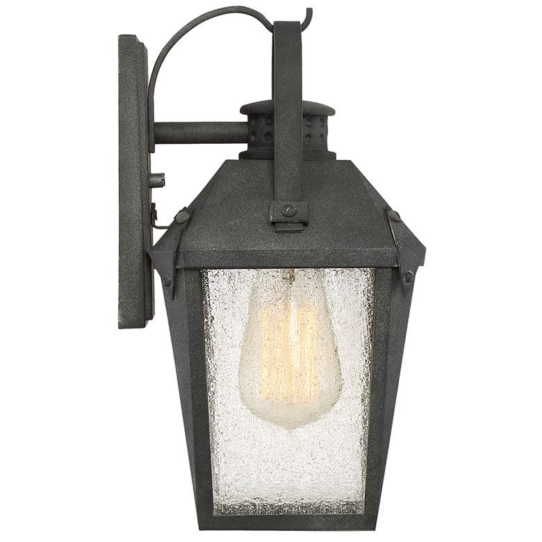 Image 3 Quoizel Carriage 11 1/2"H Mottled Black Outdoor Wall Light more views