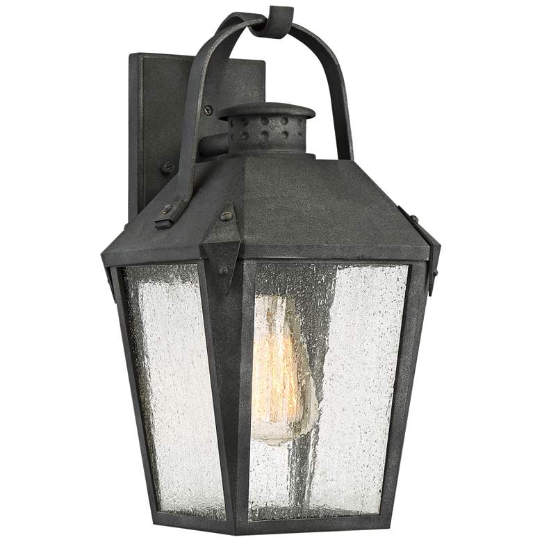 Image 2 Quoizel Carriage 15 inch High Mottled Black Outdoor Wall Light