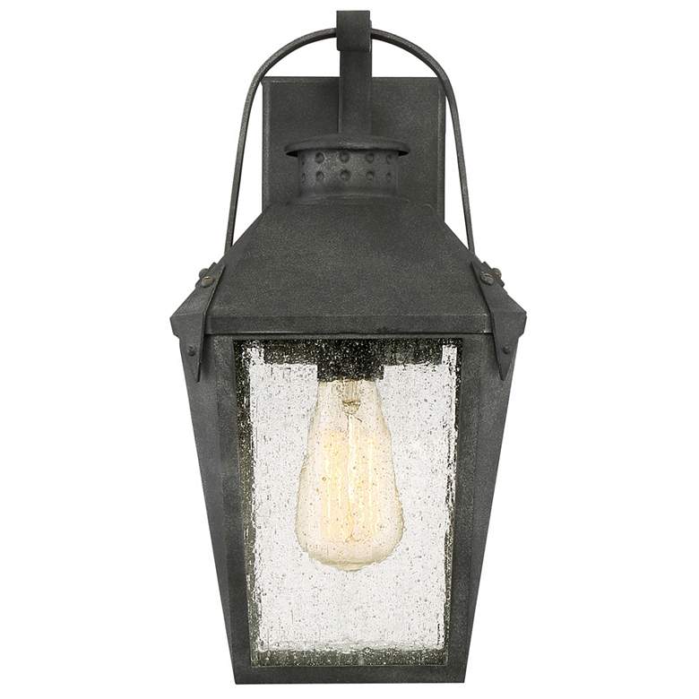 Image 3 Quoizel Carriage 15 inch High Mottled Black Outdoor Wall Light more views