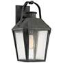 Quoizel Carriage 19" High Mottled Black Outdoor Wall Light