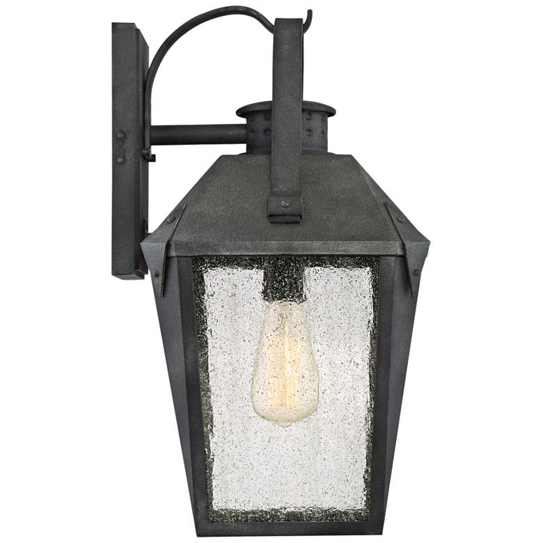 Image 2 Quoizel Carriage 19" High Mottled Black Outdoor Wall Light more views
