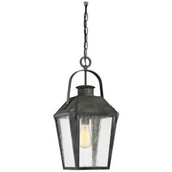 Quoizel Carriage 21 1/4&quot; High Black Outdoor Hanging Light