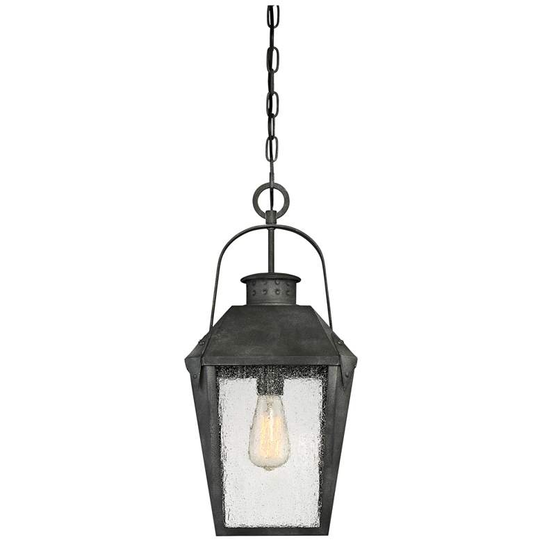 Image 3 Quoizel Carriage 21 1/4 inch High Black Outdoor Hanging Light more views