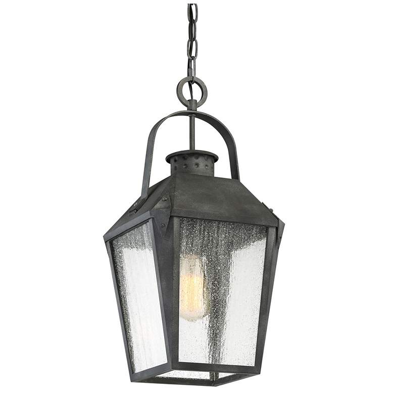 Image 3 Quoizel Carriage 21 1/4 inch High Black Outdoor Hanging Light more views