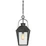 Quoizel Carriage 21 1/4" High Black Outdoor Hanging Light