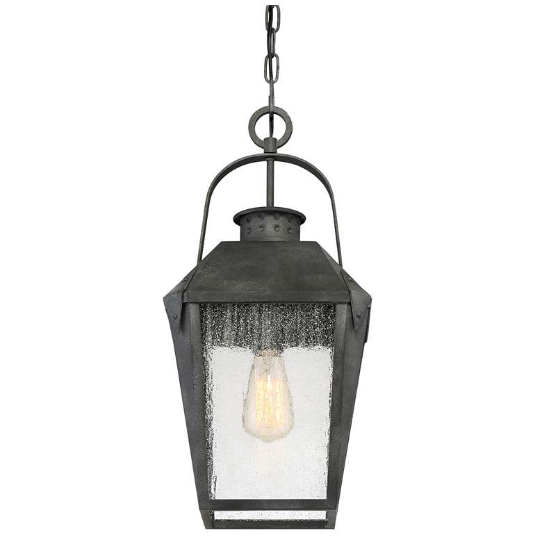 Image 5 Quoizel Carriage 21 1/4" High Black Outdoor Hanging Light more views