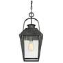 5_Quoizel Carriage 21 1/4" High Black Outdoor Hanging Light more views
