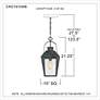 7_Quoizel Carriage 21 1/4" High Black Outdoor Hanging Light more views