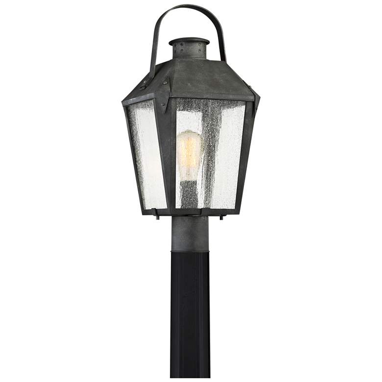 Image 2 Quoizel Carriage 21 3/4 inchH Mottled Black Outdoor Post Light