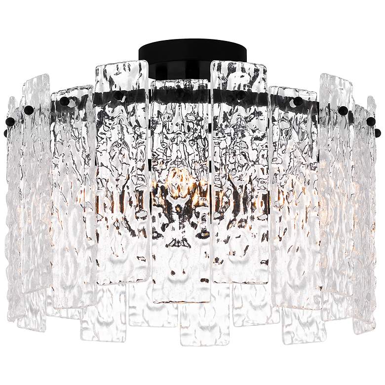 Image 2 Quoizel Caspian 16 1/2" Wide Matte Black Ceiling Light
