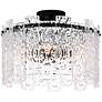 2_Quoizel Caspian 16 1/2" Wide Matte Black Ceiling Light