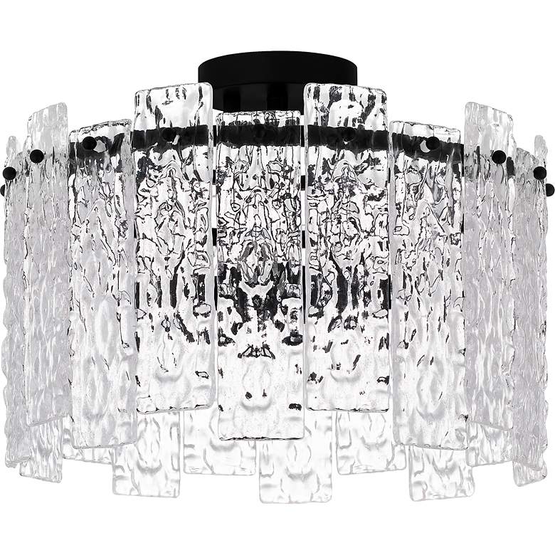 Image 4 Quoizel Caspian 16 1/2" Wide Matte Black Ceiling Light more views