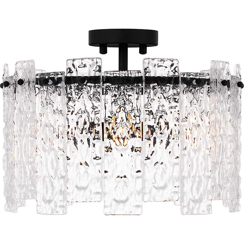 Image 5 Quoizel Caspian 16 1/2" Wide Matte Black Ceiling Light more views