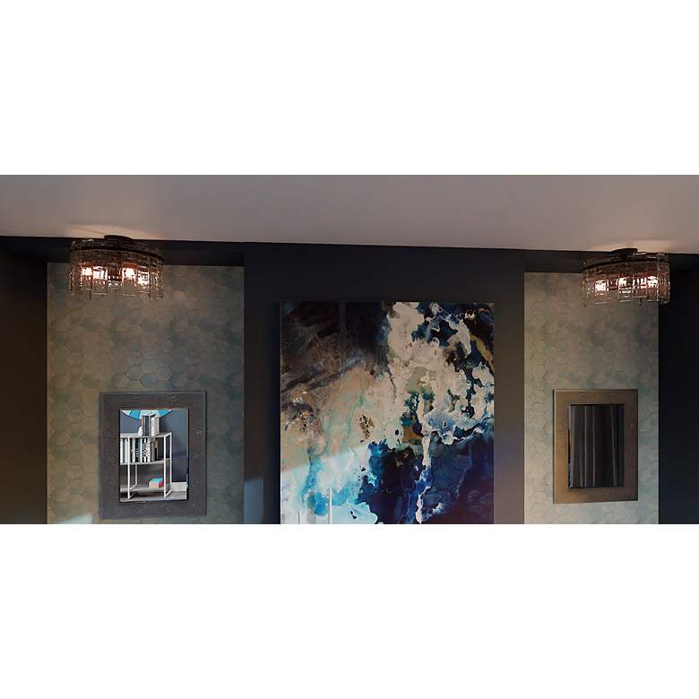 Image 6 Quoizel Caspian 16 1/2" Wide Matte Black Ceiling Light more views