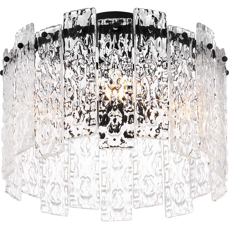 Image 7 Quoizel Caspian 16 1/2" Wide Matte Black Ceiling Light more views