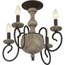 3_Quoizel Castile 18" Wide Rustic Black Ceiling Light more views