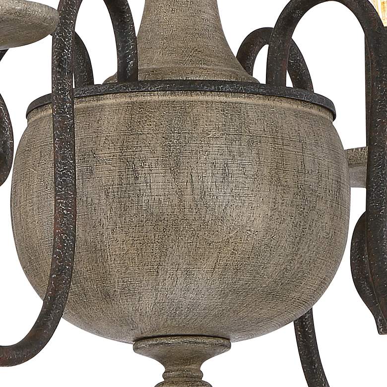 Image 5 Quoizel Castile 18" Wide Rustic Black Ceiling Light more views