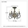 6_Quoizel Castile 18" Wide Rustic Black Ceiling Light more views