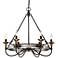 Quoizel Castle Hill 24 3/4"W Antique Nickel Chandelier