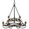 Quoizel Castle Hill 31"W Antique Nickel 2-Tier Chandelier