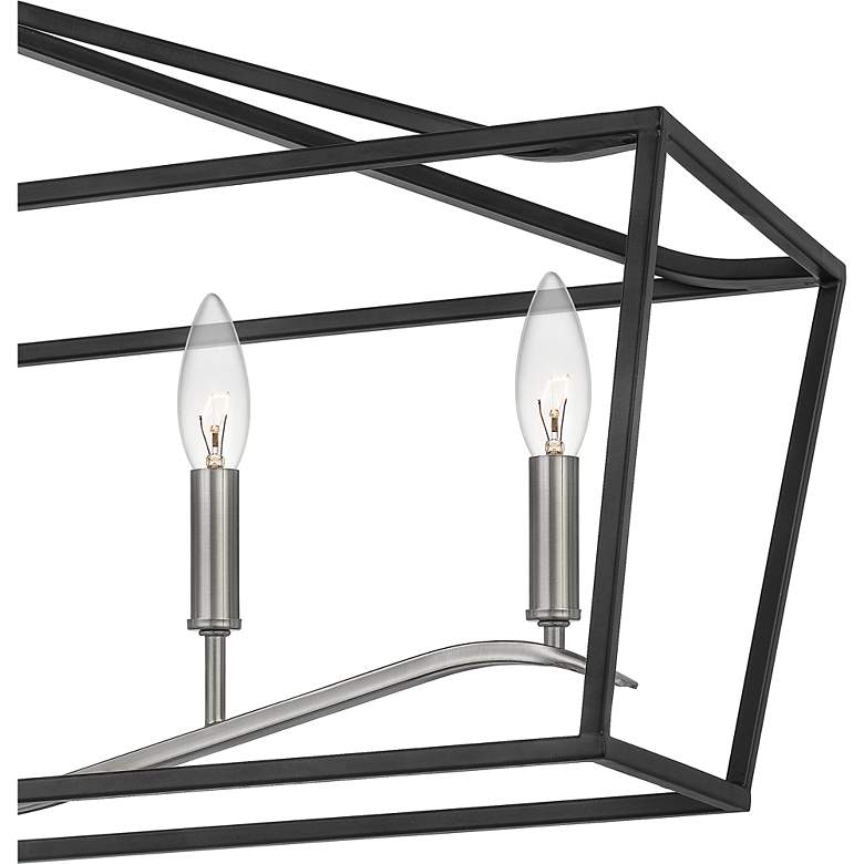 Image 5 Quoizel Catalina 42" Matte Black 6-Light Traditional Island Pendant more views