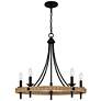 2_Quoizel Catania 26" Wide Matte Black 5-Light Chandelier