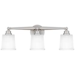 Quoizel Cecilia 24" Wide Brushed Nickel 3-Light Bath Light