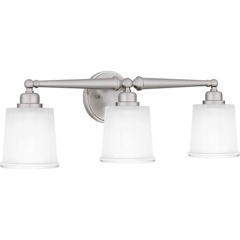 Image 3 Quoizel Cecilia 24" Wide Brushed Nickel 3-Light Bath Light more views