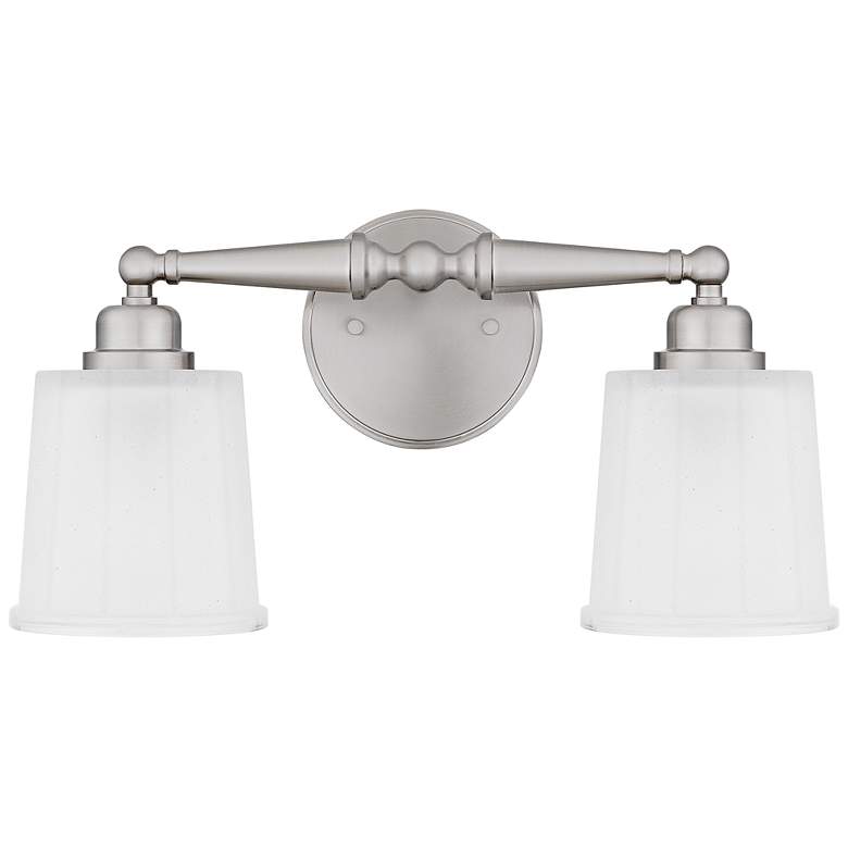 Image 4 Quoizel Cecilia 8 1/2"H Brushed Nickel 2-Light Wall Sconce more views