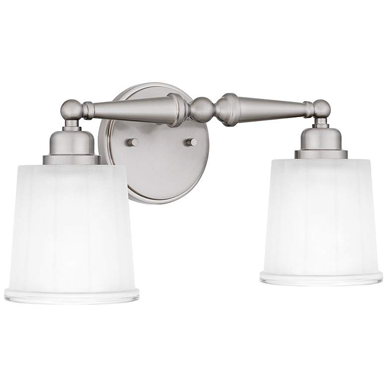 Image 5 Quoizel Cecilia 8 1/2"H Brushed Nickel 2-Light Wall Sconce more views