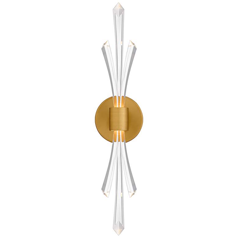 Image 1 Quoizel Cecily 22 1/2" High Brushed Gold Wall Sconce