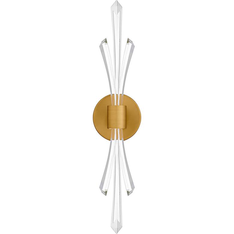 Image 2 Quoizel Cecily 22 1/2" High Brushed Gold Wall Sconce more views