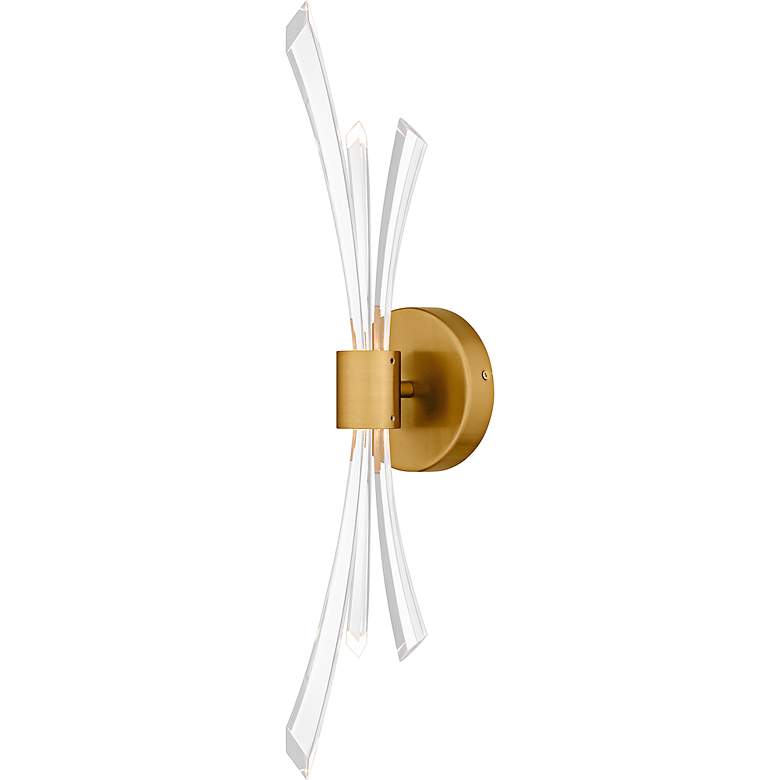 Image 3 Quoizel Cecily 22 1/2" High Brushed Gold Wall Sconce more views
