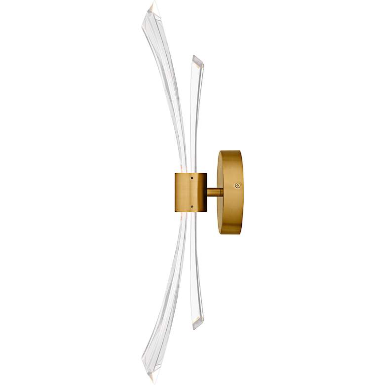 Image 4 Quoizel Cecily 22 1/2" High Brushed Gold Wall Sconce more views