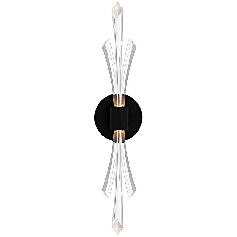 Image 1 Quoizel Cecily 22 1/2" High Matte Black LED Wall Sconce