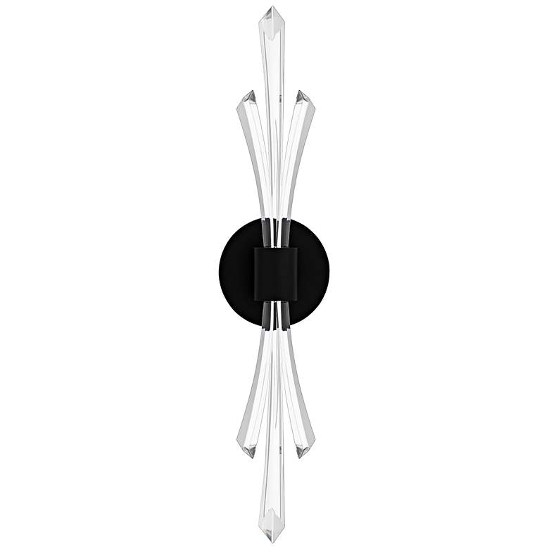 Image 2 Quoizel Cecily 22 1/2" High Matte Black LED Wall Sconce more views