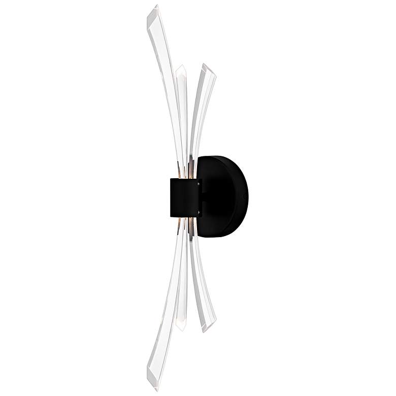 Image 3 Quoizel Cecily 22 1/2" High Matte Black LED Wall Sconce more views